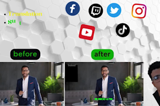 edit tiktok videos, youtube shorts or instragram reels