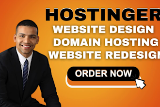 hostinger website design, hostinger domain hosting, hostinger website redesign