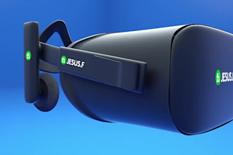your logo glasses effect promo VR virtual reality
