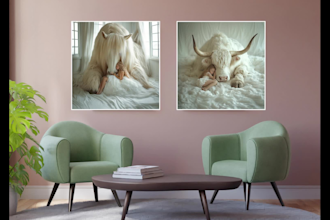 design unique and modern abstract ai art for homes, offices and decor stores