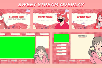create stream overlays for esports or personal, animated or static