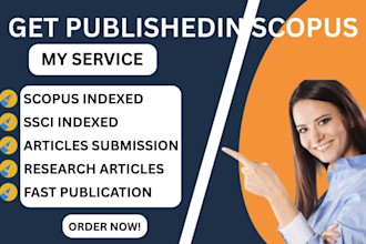 professionally publish your articles on scopus, ssci, web of science, pubmed