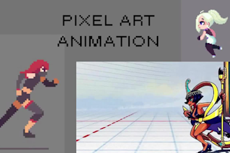 make pixel art animation nsfw pixel sprite pixel art character video game assets