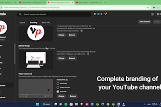 create and set up your youtube channel, and do SEO for yt channel
