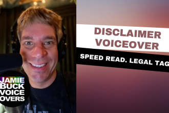 voice a fast talking disclaimer voiceover for legal tag