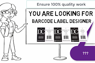 design barcode label, tag and sticker