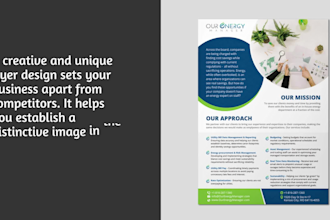 do corporate modern professional unique flyer design