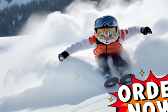 do ai animated video, 3d animation story,  ai video art, colorful kids animation