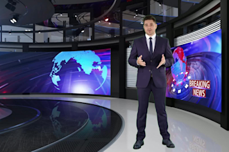 create a news channel ai spokesperson video, ai videos