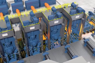 realistic 3d industrial animation 3d factory manufacturing process video