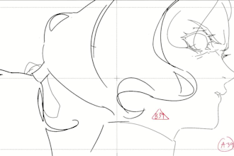 draw 2d traditional, line art animation, frame by frame, hand drawn sketch