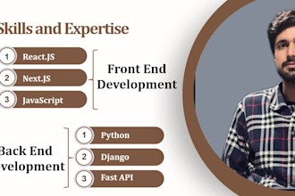 be your full stack developer expert in mern django, and react based solutions