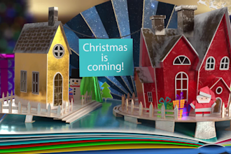 make christmas video with your logo