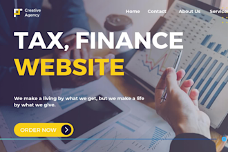 build tax website finance income tax loan accounting landing page tax marketing