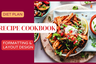 be your cookbook ghostwriter recipe book writer meal plan book design cookbook
