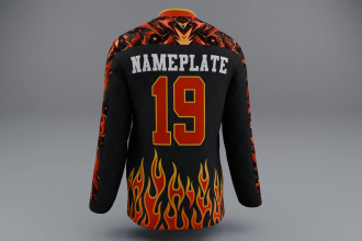 do 3d ice hockey jersey design with animation