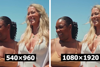enhance,improve and upscale your videos to higher resolution