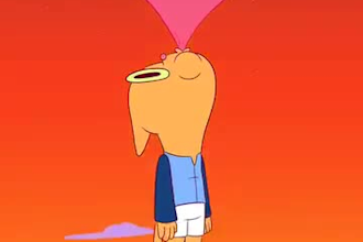 2d gif animation cartoon sticker lottie 2d animated gif character after effects