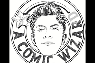 draw a cartoon portrait illustration in comic book style