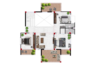 draw autocad 2d floor plan layout and 3d within 24 hours