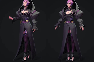 do stylize 3d model texture and rig game props 3d asset and environment for game