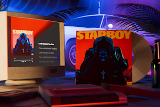 create 3d lyrics player music visualizer
