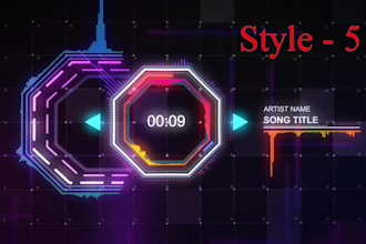 create music visualizer for your song within 24 hours