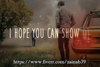 create modern lyric video