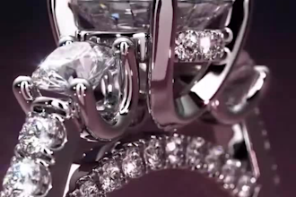 do glitter 3d jewelry animation, 3d diamond animation, 3d jewelry cad design