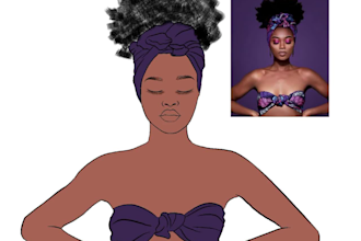 draw colorful african american amazing illustrations
