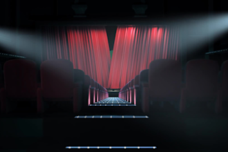 make this theater curtain logo reveal for you
