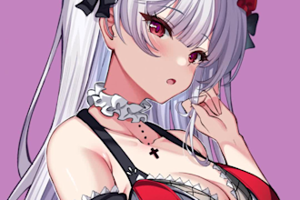 draw anime  custom, profile icon, social media, twitch