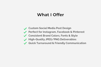 design custom social media kits, posts and ads for your brand