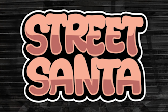 create custom typography illustration for tshirt logo and merch