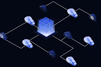 create 2d and 3d isometric animation video 3d blockchain, 3d explainer video