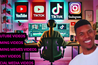 edit a funny gaming video with memes for youtube and tiktok