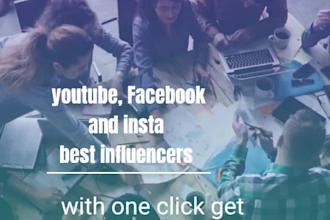 find top class facebook instagram and tiktok influencers for your brand