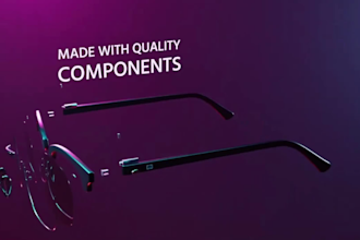 create 3d animation, 3d sunglasses product, 3d rendering, 3d product animation
