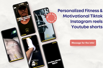 make 100 motivation and fitness tiktok instagram reels youtube shorts
