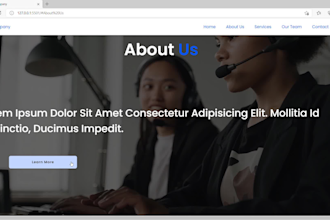 html and CSS design for your website