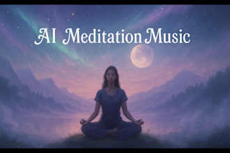 create hypnotic ai meditation music with dreamy visuals for sleep and healing