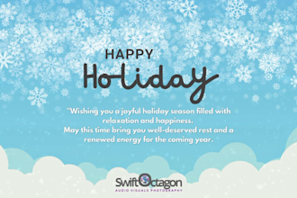 do an animated custom season holiday greeting card or ads