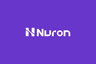 design a modern minimalist n letter logo