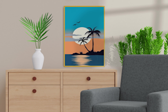 do custom canvas wall art bulk mockup for your design