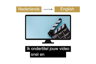 subtitle your video dutch to english, fast