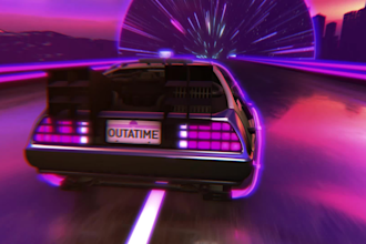 do loop video with delorean back to the future