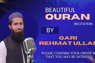 create a soulful quranic recitation voiceover for you