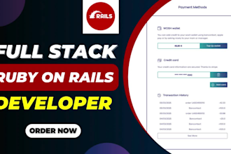 develop and design full stack ruby on rails applications, ror