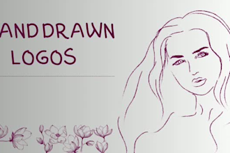 design a creative hand drawn logo with free sample for your business