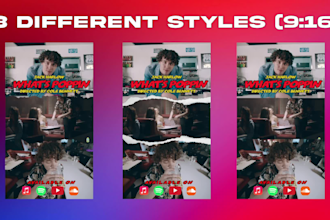 make instagram music video preview, promo, story or post